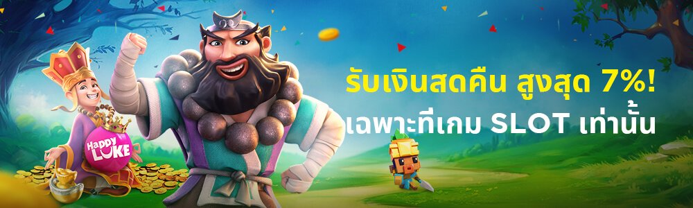 VIP เล่นเกม “สล็อต” รับเงินคืนไม่อั้น HappyLuke